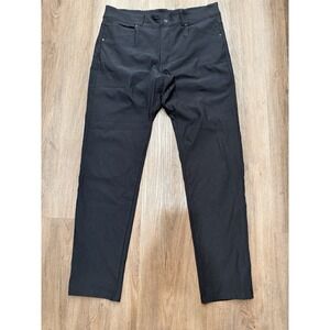 Swiss Alps Pants Mens Sz 36 Black Casual Comfortable Lightweight Performance